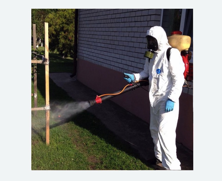 травля клещей на участке в Гребнево